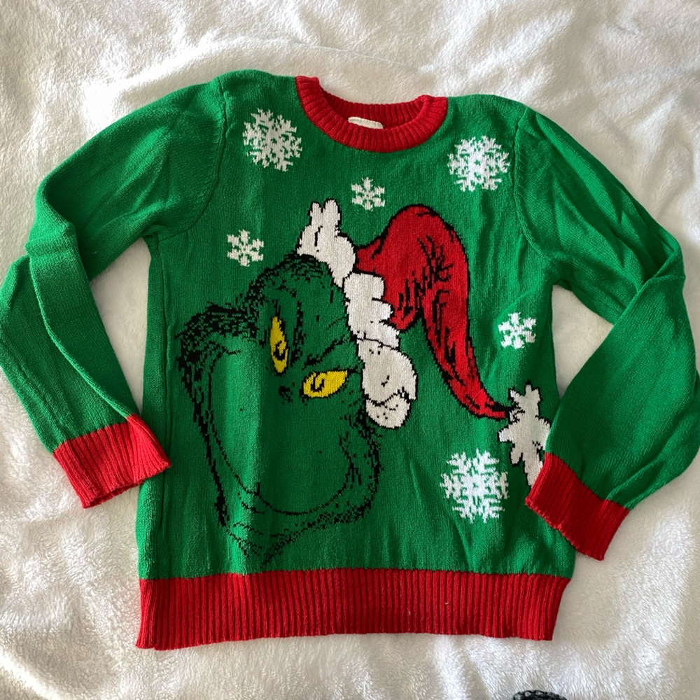 Jumping beans the grinch Christmas Sweater -Size 8
So cute